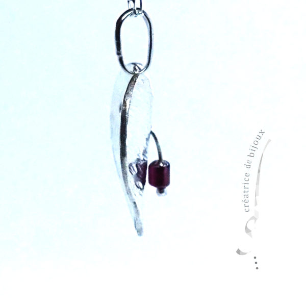 Pendentif Coeur avec grenat – Image 2