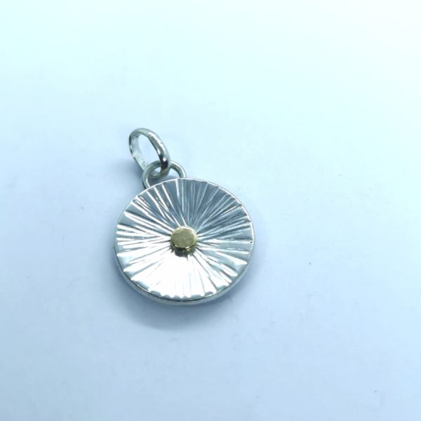 Pendentif "vivace" argent et or