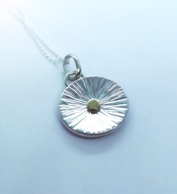 Pendentif argent et or
