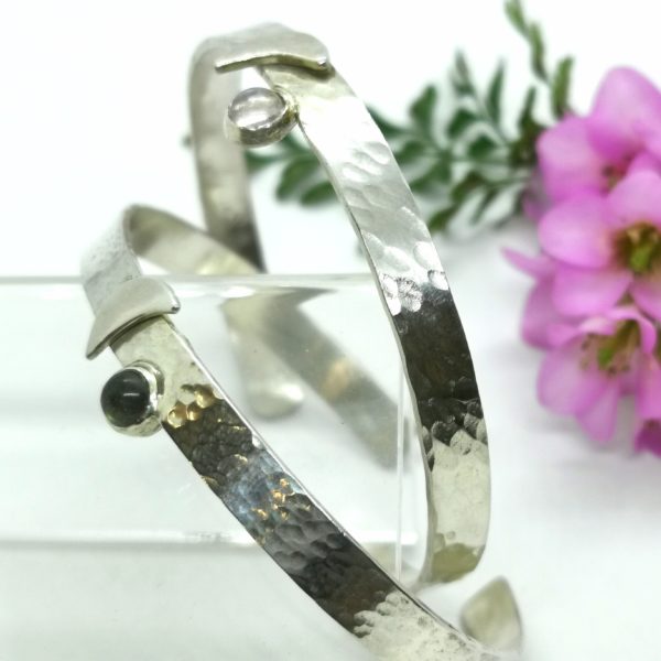 Bracelet argent et pierre précieuse "décroches-moi la lune!" – Image 8