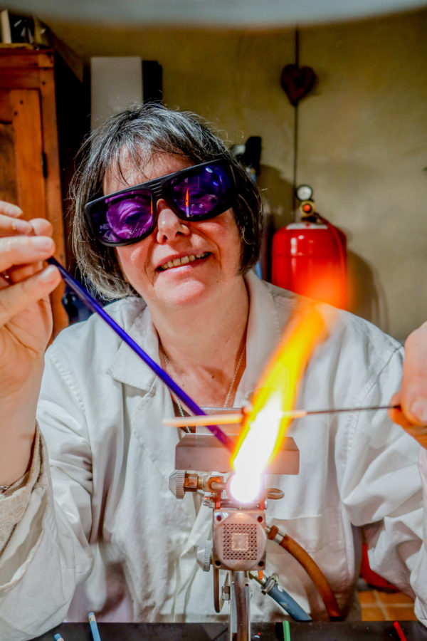 Créatrice de bijoux flamme chalumeau