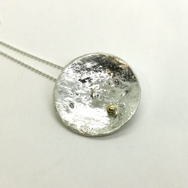 Pendentif argent et or 18c "effusion"